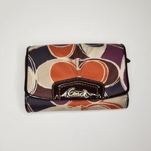 MultiColored Coach wallet
